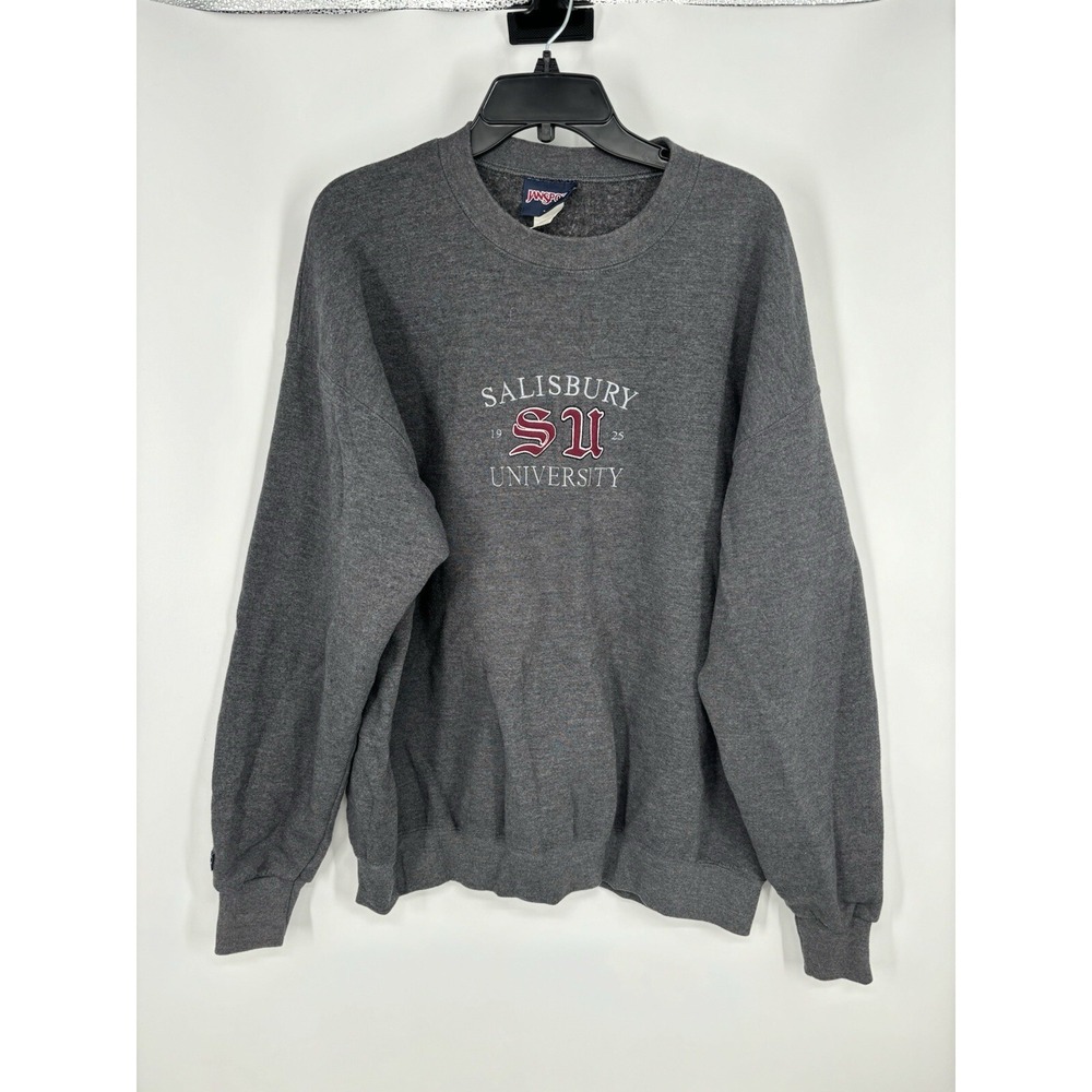 Salisbury University Vintage 90s Y2K Jansport Crewneck Sweatshirt Embroidered XL